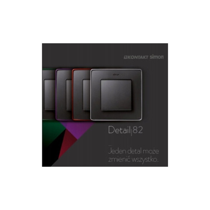 Buton Simon 82, Kontakt-Simon, grafit, finisaj mat, dimensiune standard