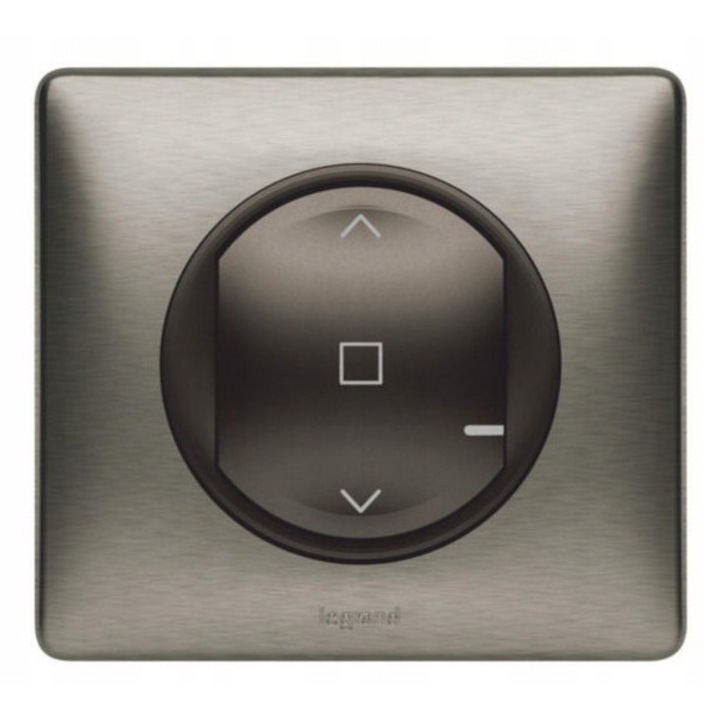 Legrand redőnykapcsoló, intelligens vezérlés, grafit, süllyesztett beépítés