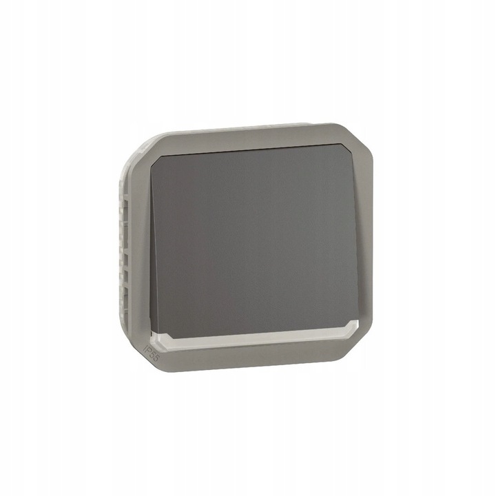 Legrand Plexo egypólusú nyomógomb, IP55, antracit, 10A-250V~