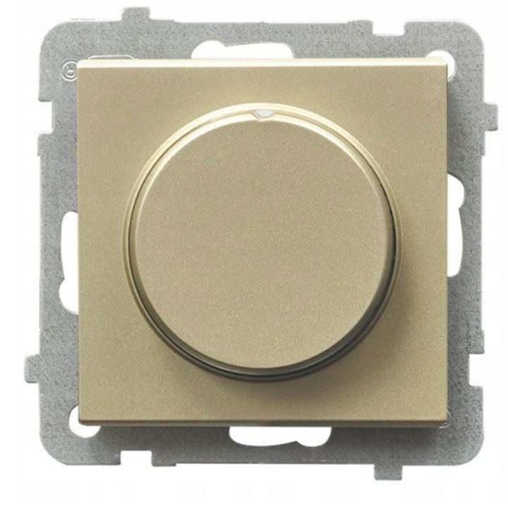 Fényerősség-szabályozó Ospel Sonata, univerzális, 10-250W, pezsgőarany színű, standard