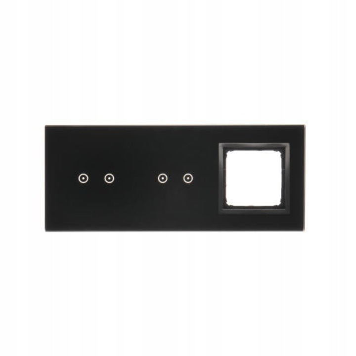 Simon 54 érintőpanel, 3 modul, Fagyott láva, 2x2 vízszintes mező, 234x96x10mm