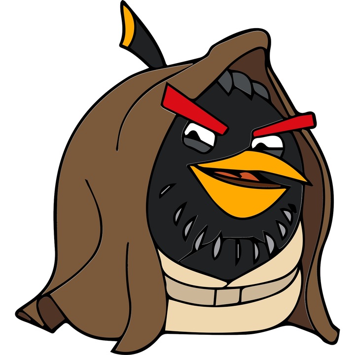 Sticker Adeziv Cu Star Wars – Zambetul Aventurii Pixel Curajos – Aventura, Copii si Magie, cu Margini Albe, PVC Vinyl 90CM