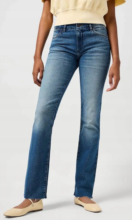 Дамски блузи Wrangler, Памук, Син, W28-L32