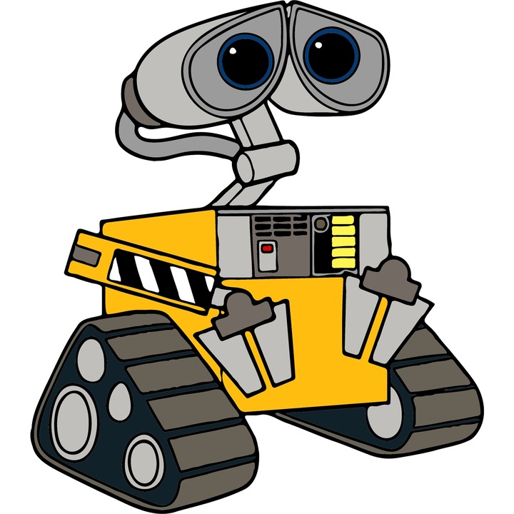 Sticker Adeziv Cu Star Wars – Zambetul Aventurii Pixel Curajos Pixel – Prietenie, Emotie si Curaj, cu Margini Albe, PVC Vinyl 90CM