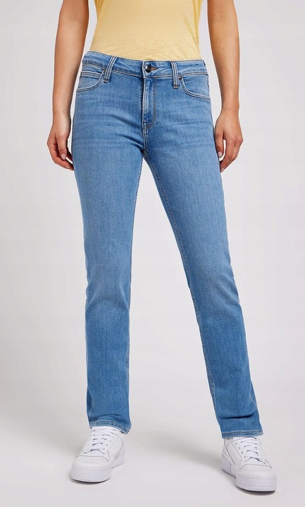 Blugi dama 112346309, Lee, Albastru, Bumbac, Albastru