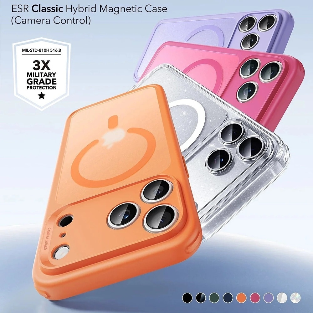 Husa pentru iPhone 17 Pro - ESR Classic Hybrid HaloLock - Frosted Orange