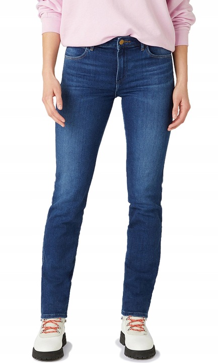 Blugi dama, Wrangler, Slim albastru, slim fit, Albastru