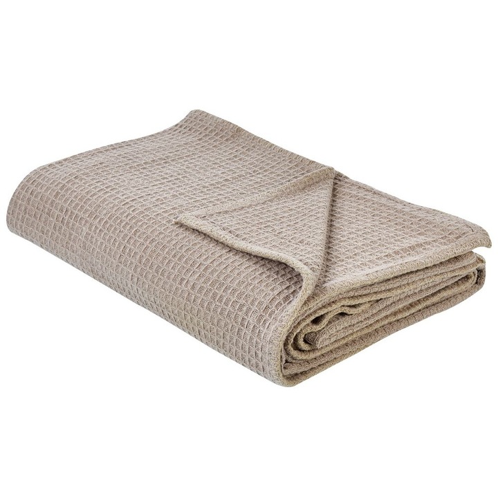 Patura de pat Ragala Bumbac 220 x 240 cm Maro