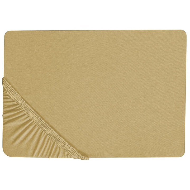 Cearceaf cu elastic Janbu Bumbac 200x200 cm Verde masliniu