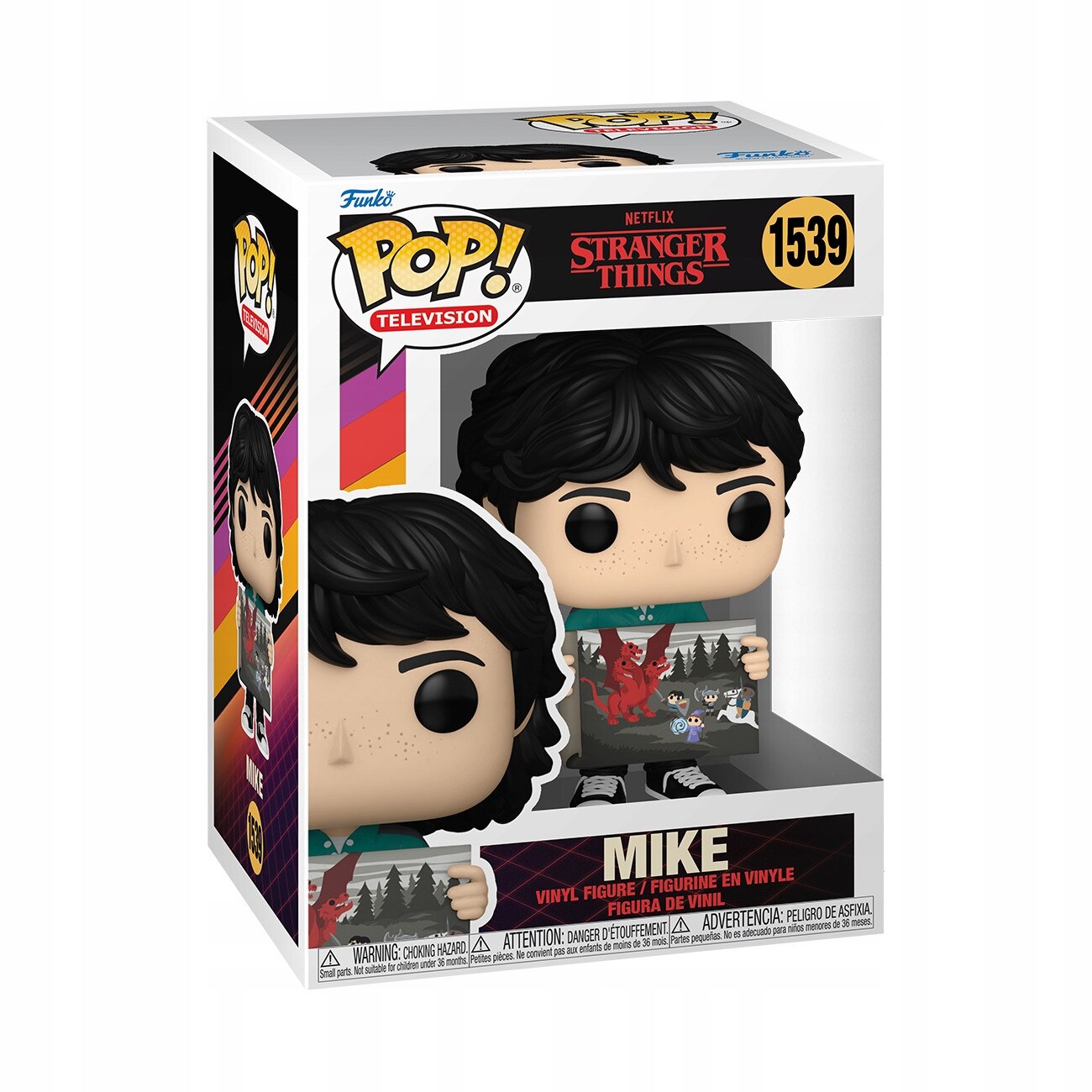Figurina Funko POP, Stranger Things S4 - Mike cu pictura lui Will