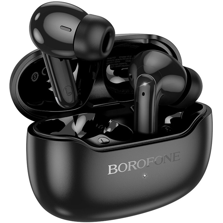 Căști wireless Borofone, KF2359813, Bluetooth 5.4, autonomie 7 ore, negru, in ear