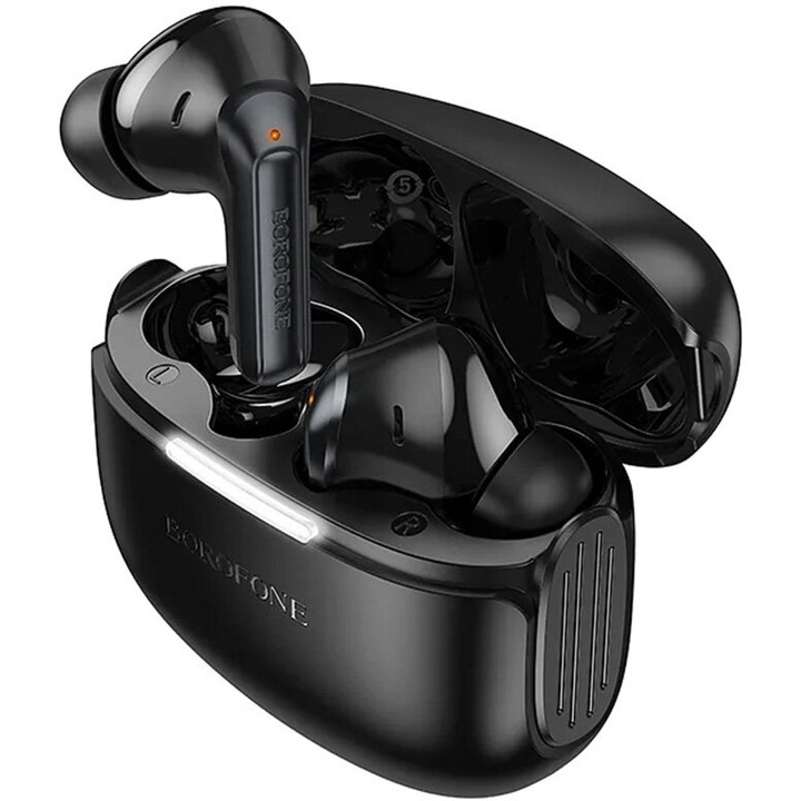 Căști wireless Borofone, Bluetooth 5.4, autonomie 6 ore, negru, in-ear
