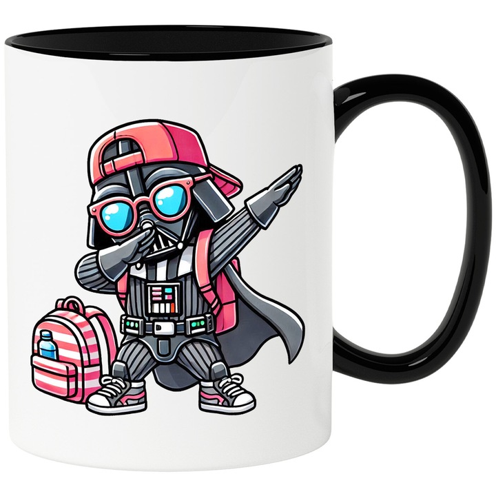 Cana Cu Star Wars – Fluturi Veseli In Galaxia Luminata – Emotie, Copii si Curaj, Ceramica, 330ML, Cu Maner si Interior Negru