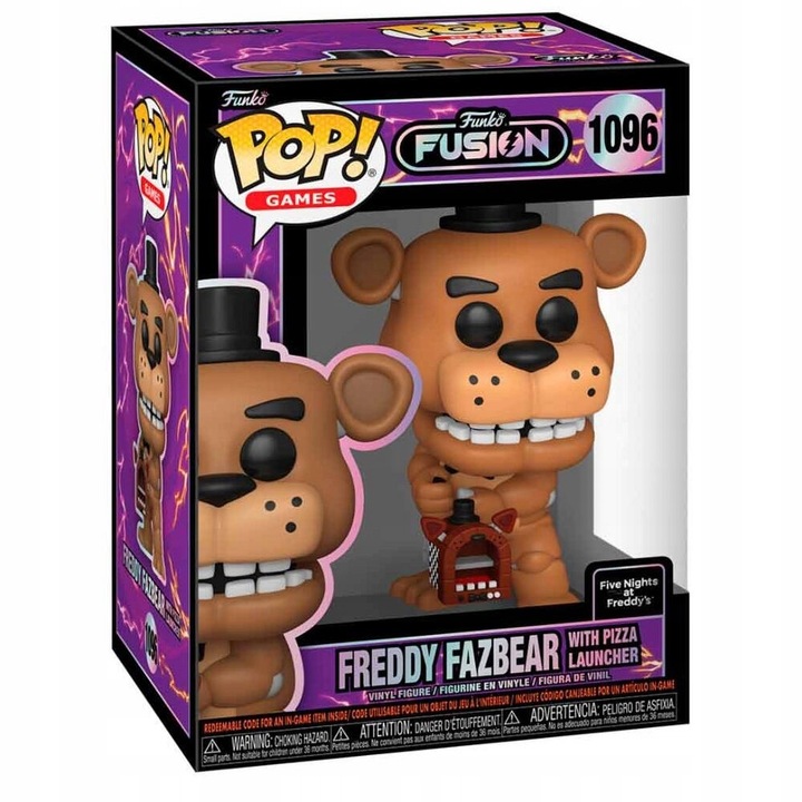 Figurina Funko POP! Freddy Fazbear Five Nights at Freddys, cu Pizza, 9 cm