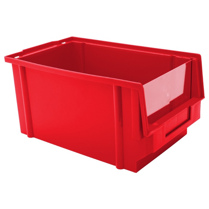 UN tárolódoboz, 2-es típusú, polipropilén, piros, 298x179x149cm