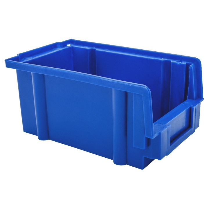 UN tárolódoboz, 0 típusú, polipropilén, ütésálló, 149x89x69cm, kék