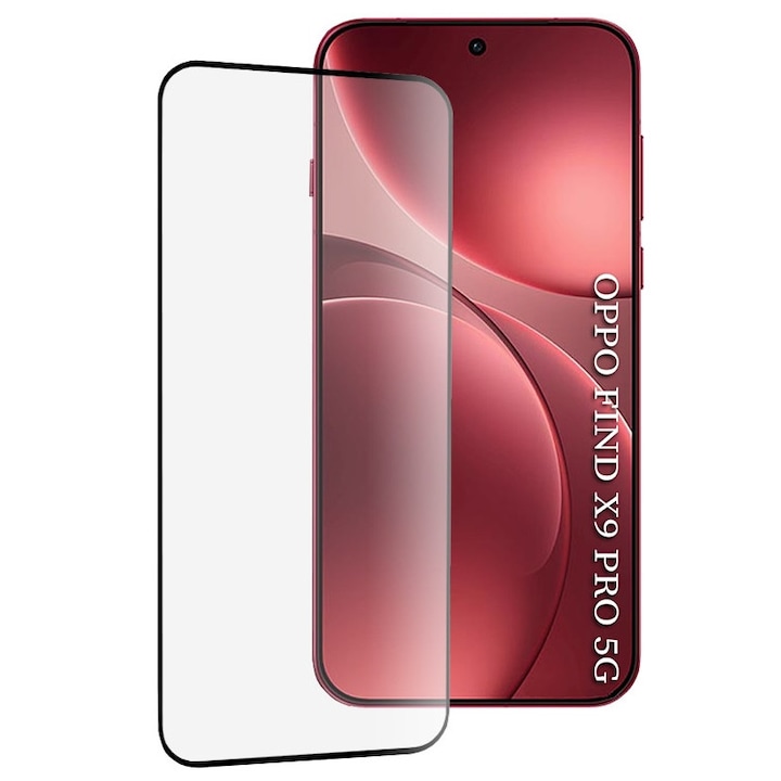 Folie sticla pentru Oppo Find X9 Pro 111d Full Cover / Full Glue tempered glass - clear
