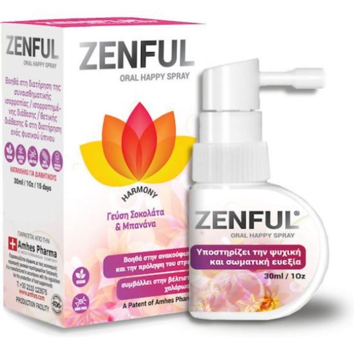 Spray oral ZENFUL, EIFRON, 30ml, gestionare stres și anxietate, ingrediente naturale