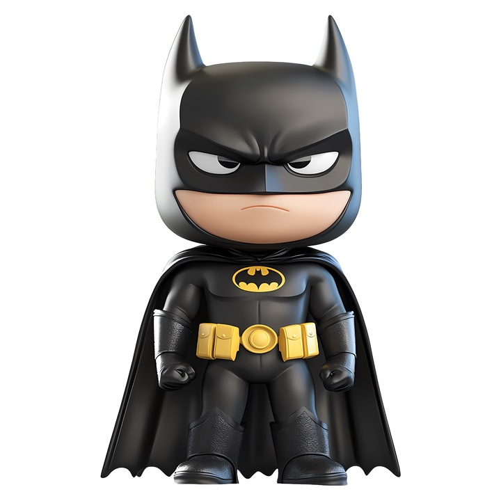 Sticker Adeziv Cu Batman – Erou DC Colorat, Cadou Magic si Aventuros, cu Margini Albe, PVC Vinyl 23CM
