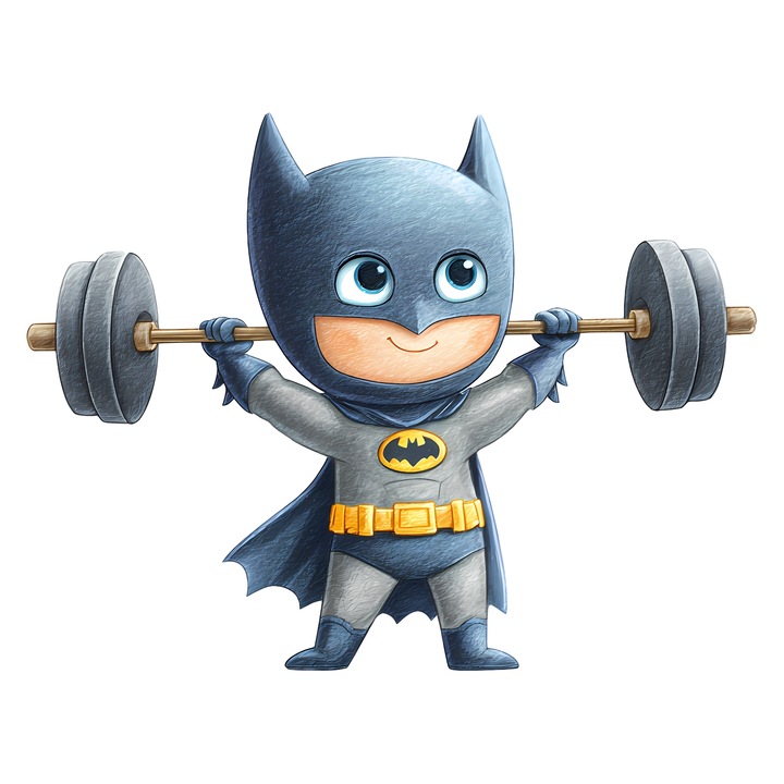 Sticker Adeziv Cu Batman – Cavaler Intunecat Clasic, Cadou Inspirat si Fermecator, cu Margini Albe, PVC Vinyl 23CM