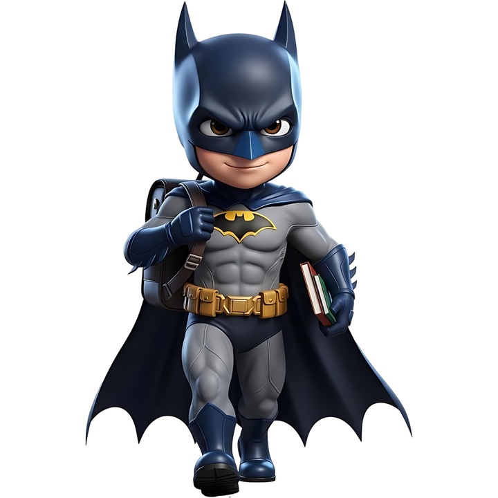 Sticker Adeziv Cu Batman – Erou DC Inspirational, Cadou Aventuros si Fermecator, cu Margini Albe, PVC Vinyl 15CM