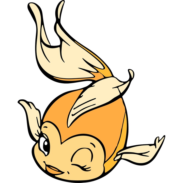 Sticker Adeziv Cu Pinocchio Cleo – Zambete si Fluturi Magici – Aventura, Distractie si Curaj, cu Margini Albe, PVC Vinyl 90CM