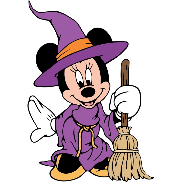 Sticker Adeziv Cu Mickey si Minnie – Inima Aventurii Sub Stele – Prietenie, Disney si Curaj, cu Margini Albe, PVC Vinyl 90CM