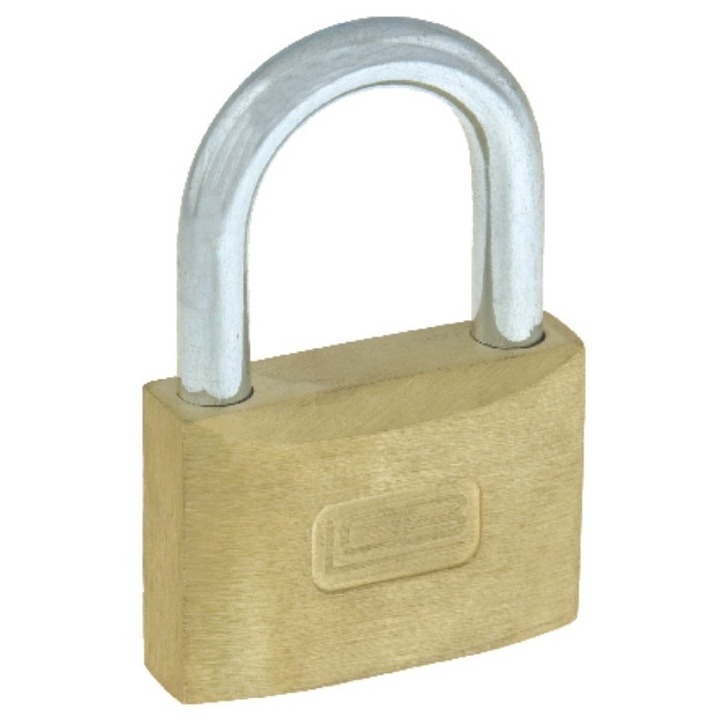 Lacat Lob KM50, 3 chei, din alama, rezistenta la intemperii