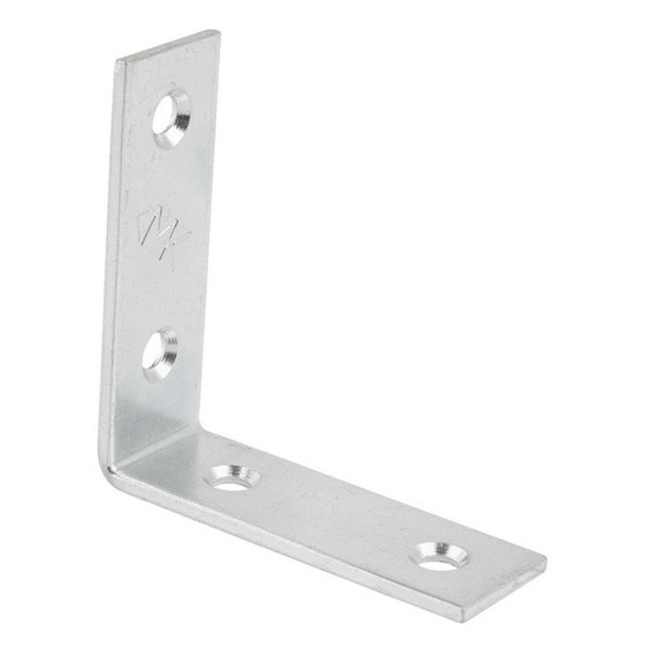 Coltar de constructie UN 50x50x17x2.0mm, otel zincat, pentru imbinari lemn-beton