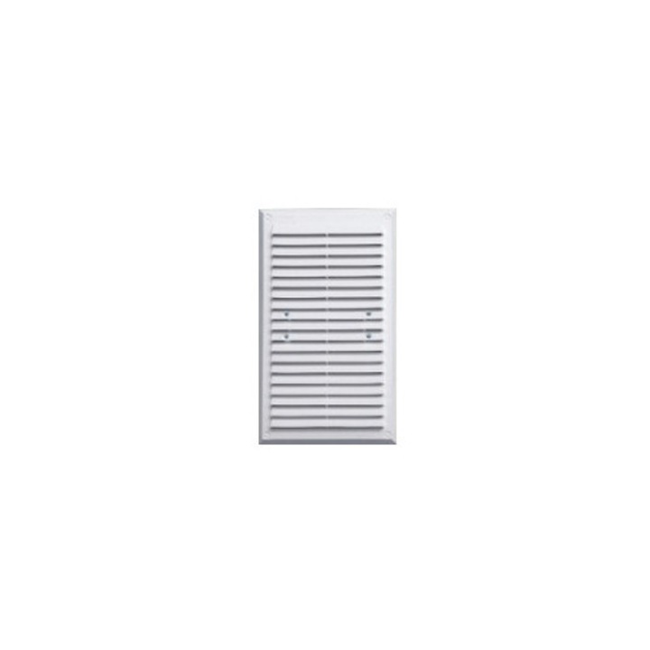 Grilaj de ventilatie cu plasa, UN, 175x295mm, alb, maro