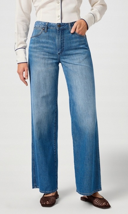 Blugi albastri dama Wrangler, Albastru