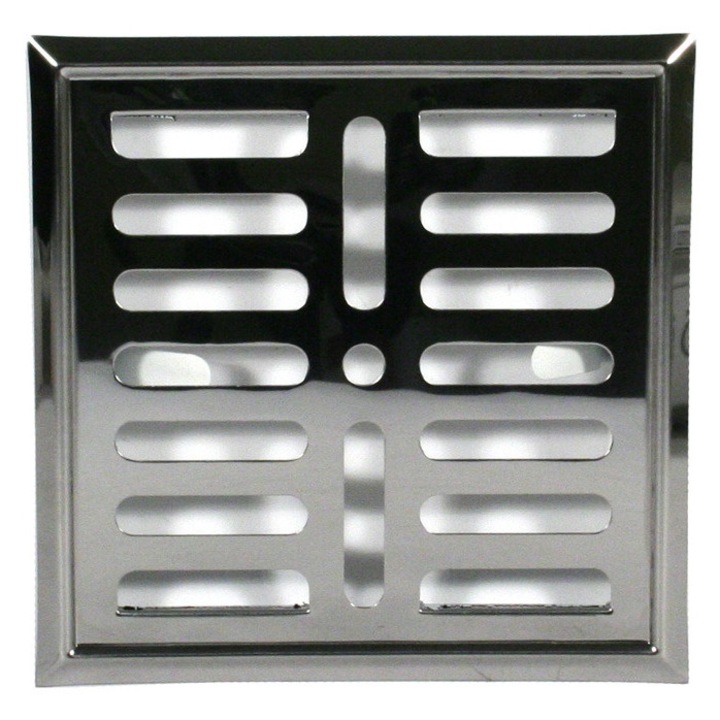 Grilaj metalic UN, cu stift din otel inoxidabil, 14x14cm