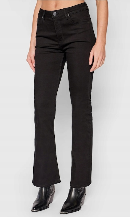 Дамски дънки L31TFS47, Lee, Bootcut, Черни, Памук