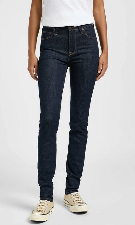 Blugi dama, Lee, SCARLETT HIGH, slim fit, albastru, bumbac 112365073, W29-L31 US