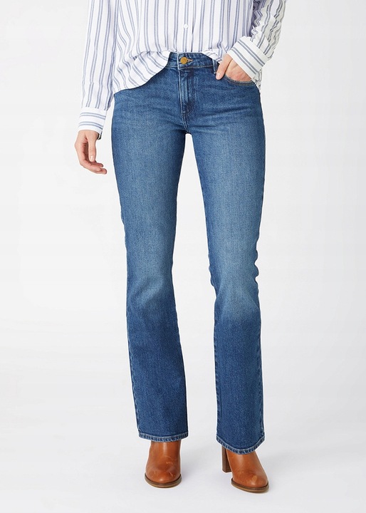 Blugi dama Wrangler, Bumbac, Albastru, Albastru