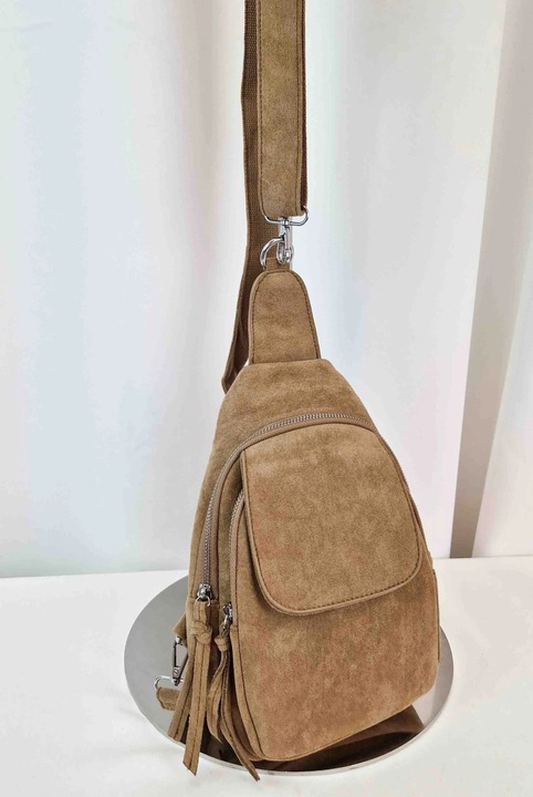 Rucsac Dama NeliNo, 30x22x9cm, functie pe un umar, maro