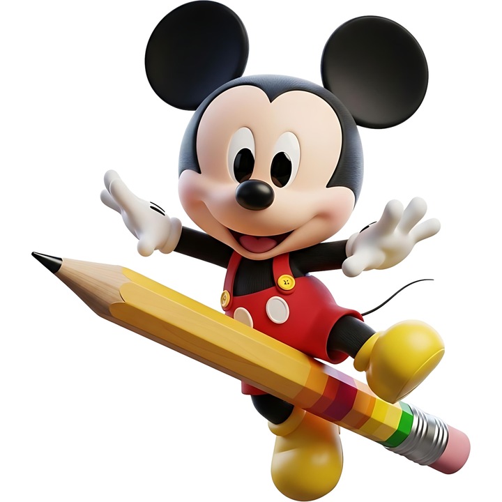 Mickey Egér Öntapadós Matrica – Elbűvölő Mosoly – Kaland, Érzelem és Disney, Fehér Szegéllyel, PVC Vinyl 70CM