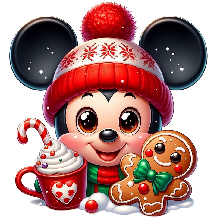 Mickey és Minnie öntapadós matrica – Pufi strand – Játékos homok és színes hullámok, fehér szegéllyel, PVC Vinyl 40CM