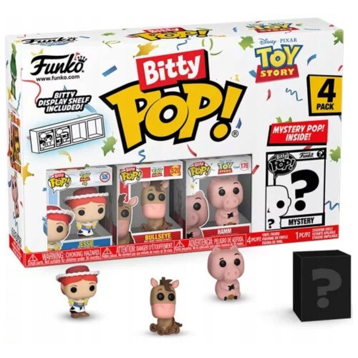 Bitty POP! Toy Story 4 Jessie, Bullseye, Hamm, ? 2,5 cm figura szett (4 db)