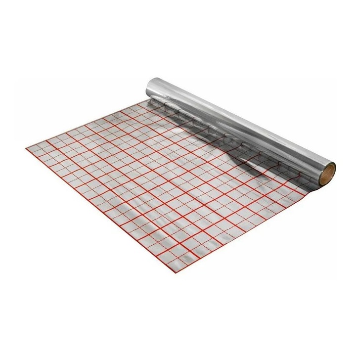 Folie cu aluminiu pentru incalzire in pardoseala – rola 50 m²