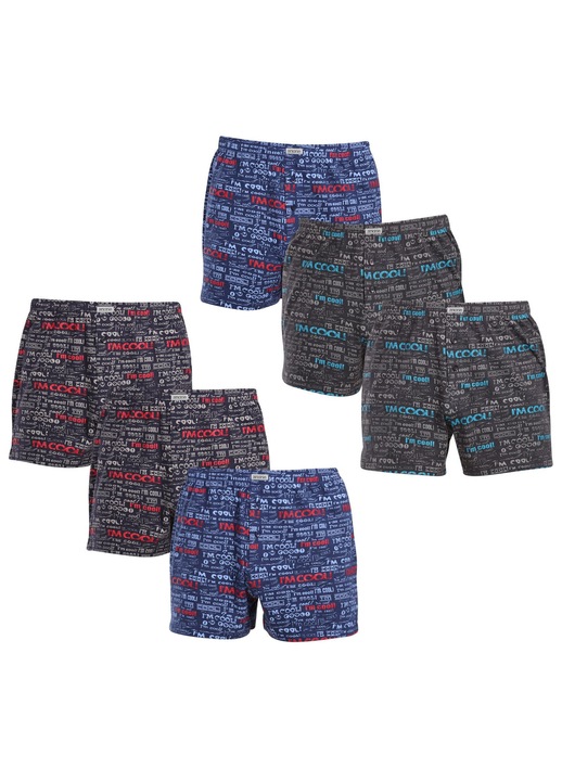 Boxeri barbatesti Andrie set 6PACK multicolori, 2XL INTL