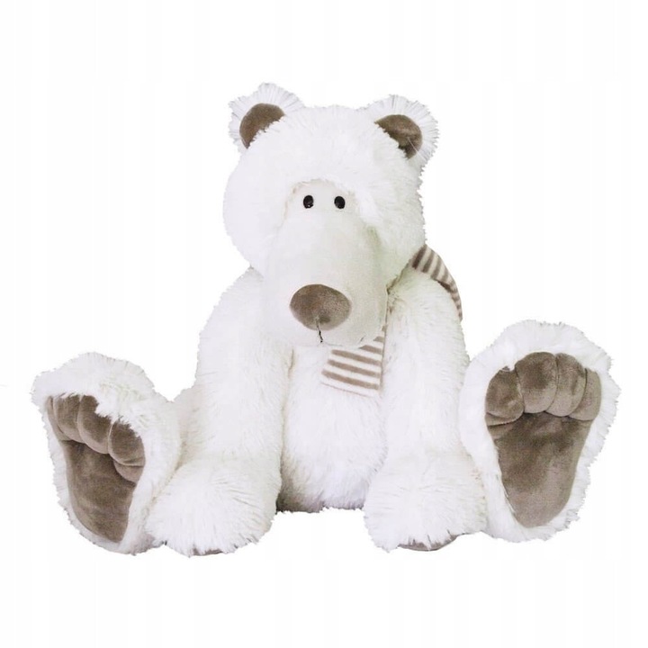 Ursulet de plus alb, urs polar, 65 cm, pentru copii