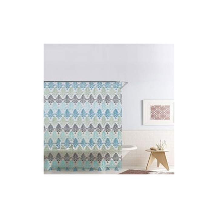 Perdea Dus Royal Tiles 180x180cm PEVA Material Ecologic – 12 Inele Incluse