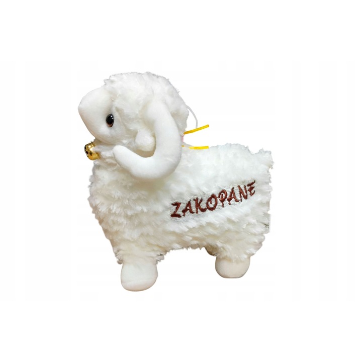 Zakopane hímzett, hangot adó, plüss bárány, 17cm, Emaj
