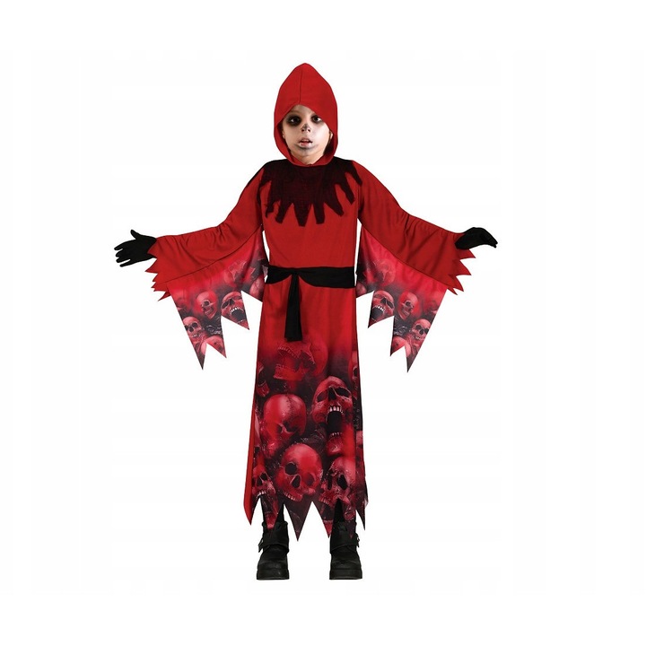 Costum Copii Demon Rosu, Marime 130/140 cm