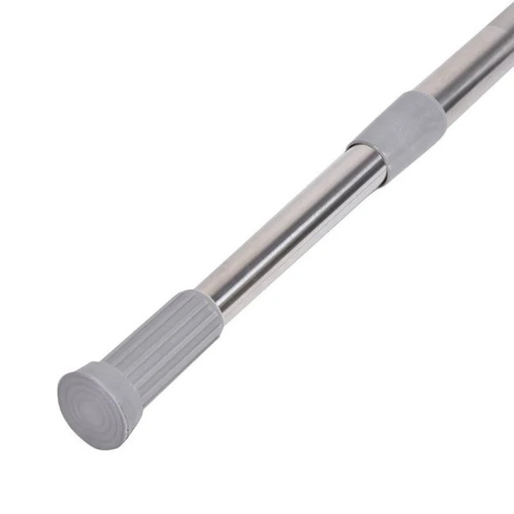 Bara extensibilă pentru perdea de duș argintie, 115-210cm, fără montare cu șuruburi, suport 5kg