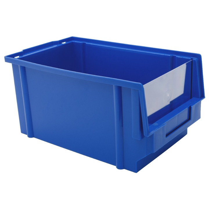 UN tárolódoboz, 2-es típusú, polipropilén, ütésálló, kék, 298x179x149cm