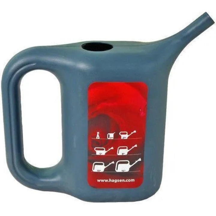 Пластмасов трапец Udatore 1.5L, UN, тъмно сиво, мат