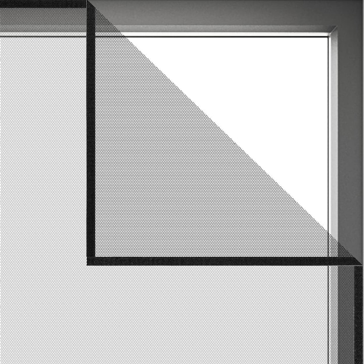 Самозалепваща мрежа против насекоми, 130x150см, черна