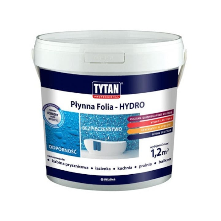 Hidroizolatie Tytan, folia hidro 1,2kg, elastica, rezistenta la umiditate, gri